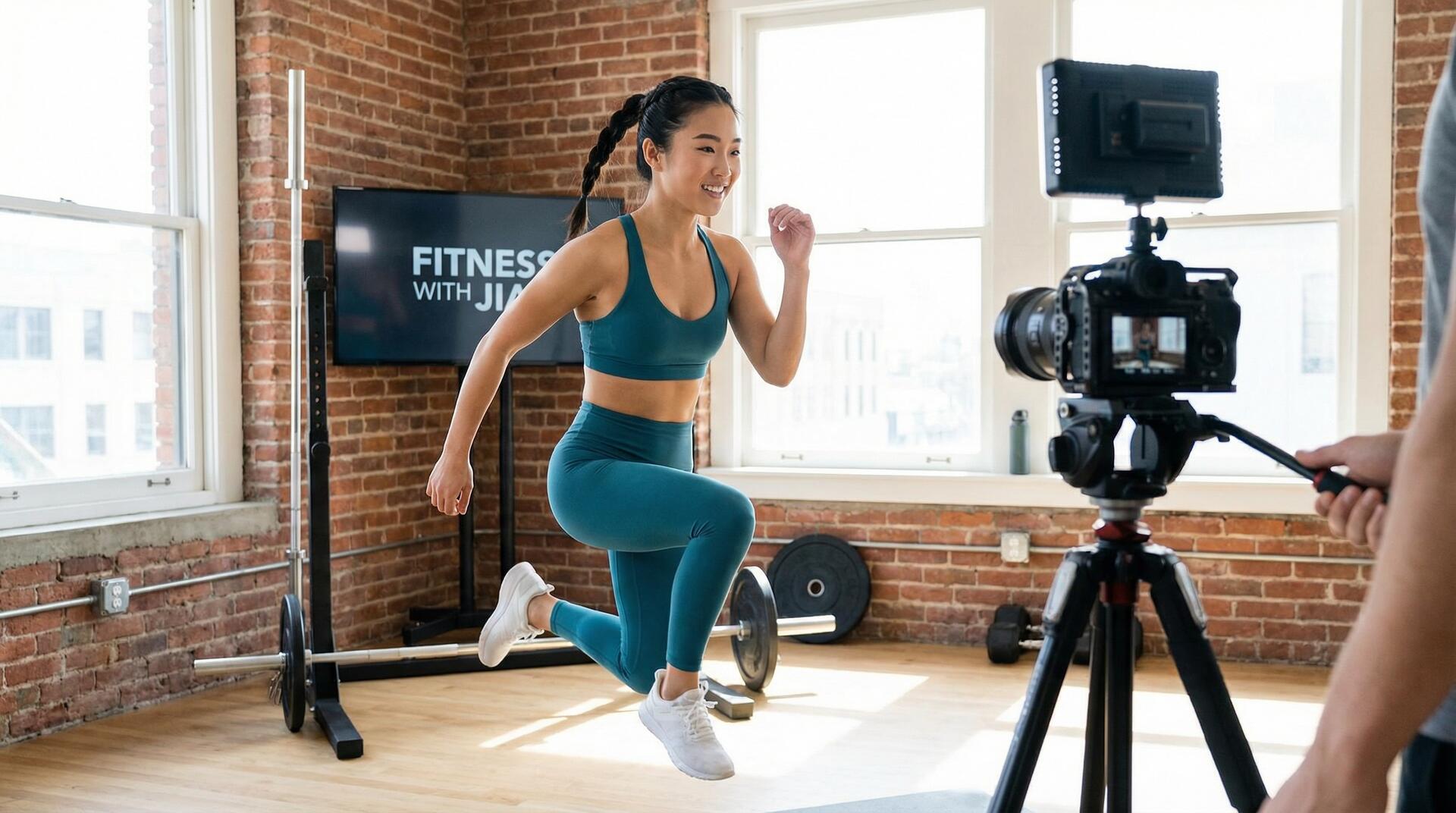 偷拍自拍健身视频教程